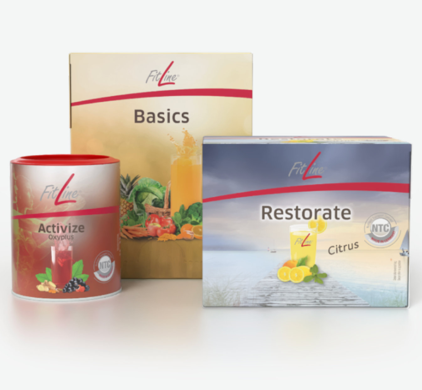 Optimal-Set (Basics + Restorate Citrus + Activize Oxyplus). Suplementos de alimentación celular